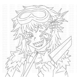 Bust Up Nulla Line art
